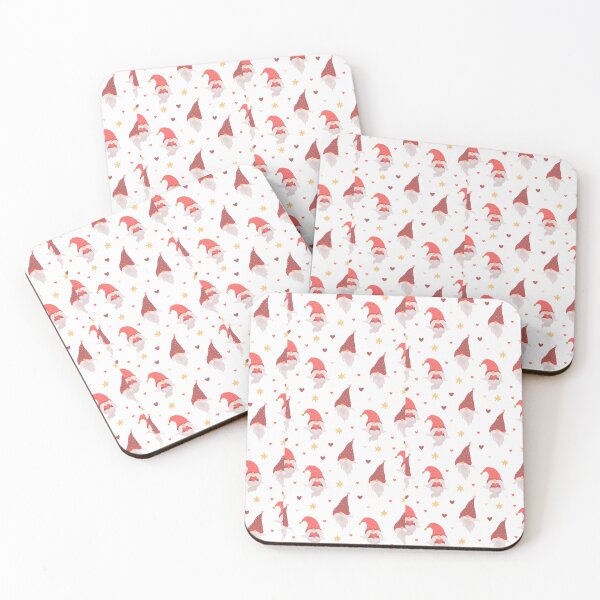 Item preview, "Gnome Magic: Whimsical Faces Seamless Pattern" designed and sold by hjian8219.