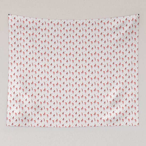 Item preview, "Gnome Magic: Whimsical Faces Seamless Pattern" designed and sold by hjian8219.