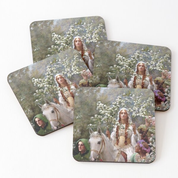 Item preview, Queen Guinevere's Maying - John Collier designed and sold by forgottenbeauty.