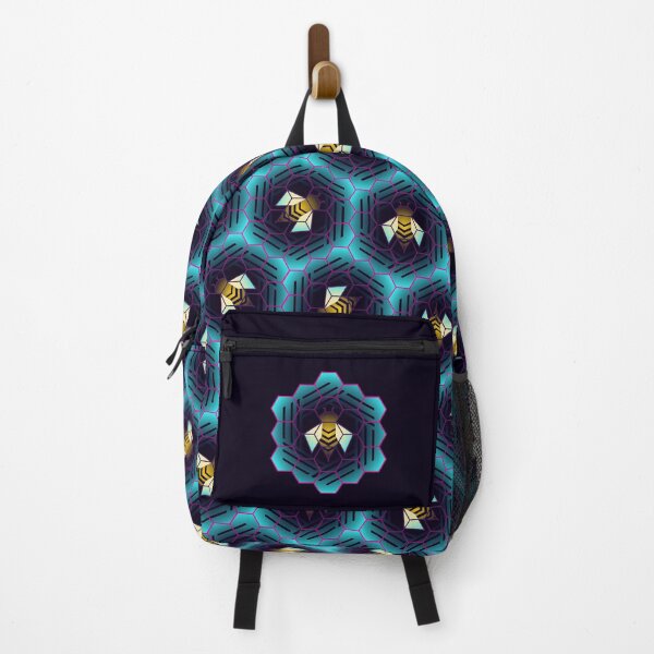 Item preview, Synthwave Honey bee- Blue designed and sold by spicynoodleart.