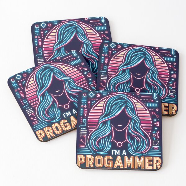 Item preview, I'm a Programmer, typography, neon designed and sold by maxmaj.