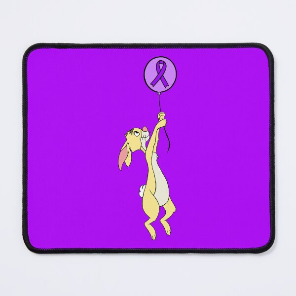 Item preview, Yellow Bunny Hanging from an Awareness Ribbon Balloon (Purple) designed and sold by CaitlynConnor.