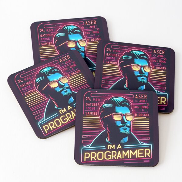 Item preview, I'm a Programmer, typography, neon designed and sold by maxmaj.