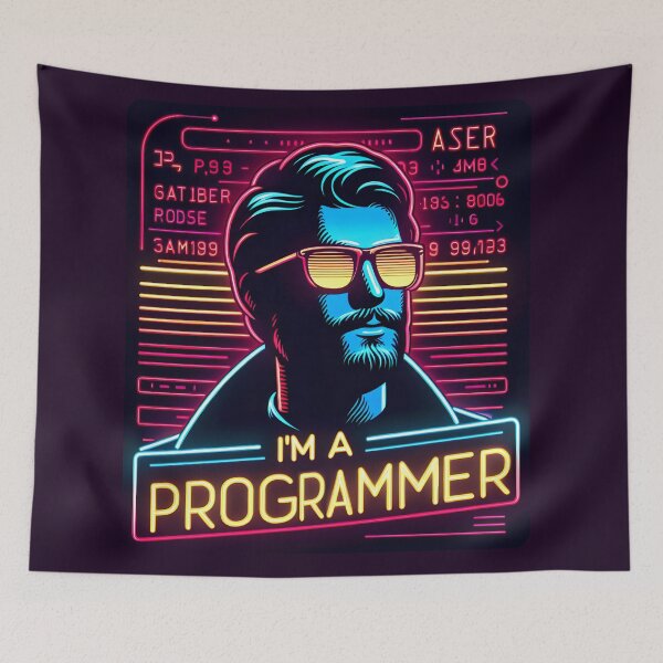 Item preview, I'm a Programmer, typography, neon designed and sold by maxmaj.
