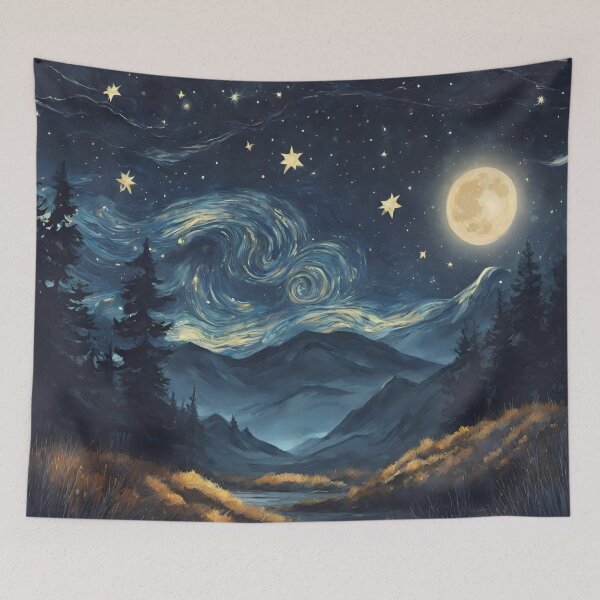 Item preview, Starry Night Vincent Van Gogh Famous Painting designed and sold by LMStudioDesigns.