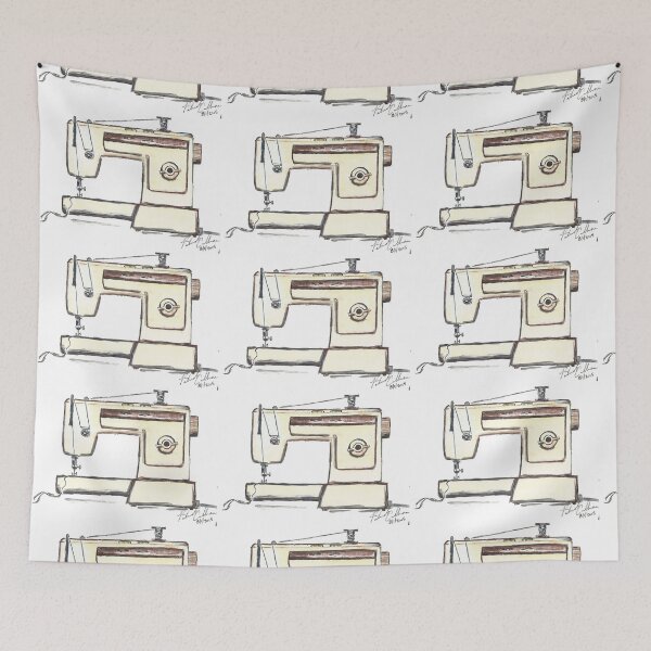 Item preview, Sewing Machine Watercolor Painting designed and sold by patrickcallan.