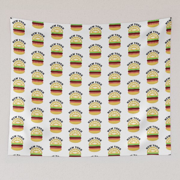 Artikelvorschau, New York Burger Kunst entworfen und verkauft von Shirt-Sphere.