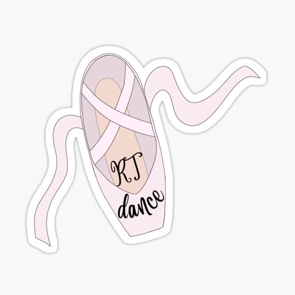 RT Dance Pointe Shoe Sticker
