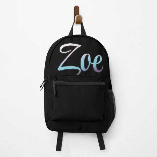 Item preview, Pretty Script Zoe Typographic Name in Cool Colors designed and sold by AloraDawnEve.