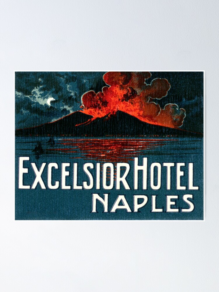 Ancienne étiquette de bagage Hôtel BN119896 Hôtel Excelsior Siena Italie