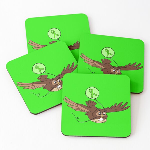 Item preview, Owl Flying With a Awareness Ribbon Balloon (Green) designed and sold by CaitlynConnor.