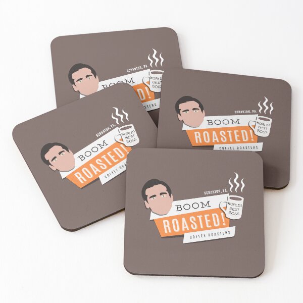 Item preview, Michael Scott - "Boom Roasted, Coffee Roasters" - The Office (US)  designed and sold by ach-prints.