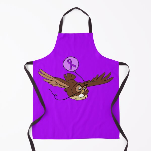 Item preview, Owl Flying With a Awareness Ribbon Balloon (Purple) designed and sold by CaitlynConnor.