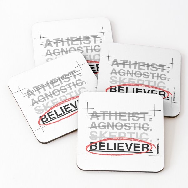 Item preview, ATHEIST. AGNOSTIC. SKEPTIC. BELIEVER. (Design 2) designed and sold by planetwrockage.