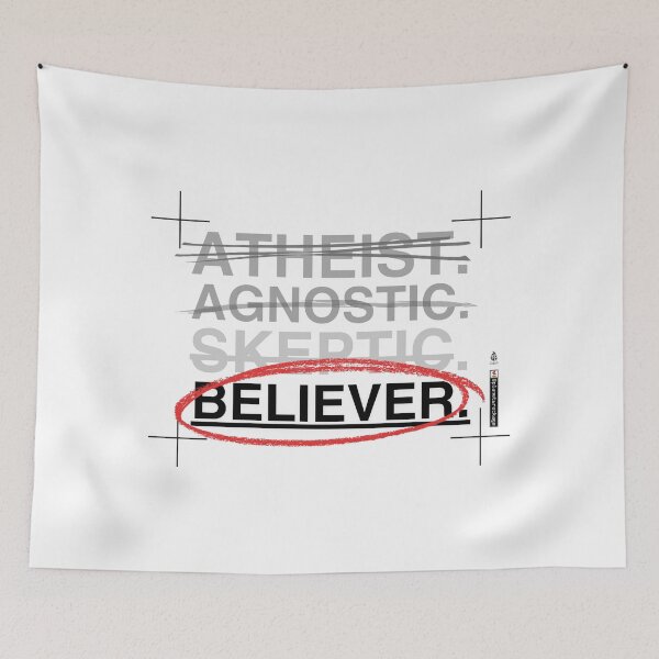 Item preview, ATHEIST. AGNOSTIC. SKEPTIC. BELIEVER. (Design 2) designed and sold by planetwrockage.
