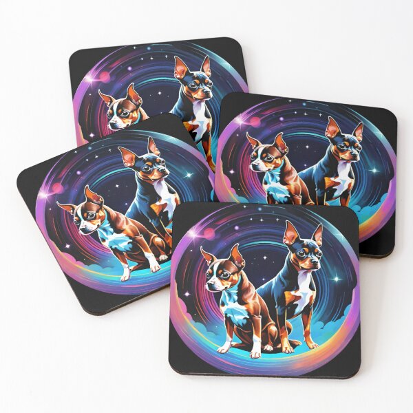 Item preview, Cute Miniature pinschers in space designed and sold by MamaSweetea.