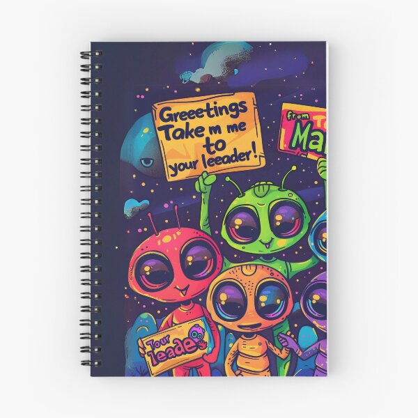 Item preview, Cute Aliens Art  designed and sold by Obsidian Ink by Wilshire.