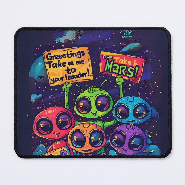 Item preview, Cute Aliens Art  designed and sold by Obsidian Ink by Wilshire.
