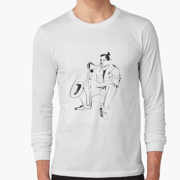 Saxophone Player Musician Long Sleeve T-Shirt