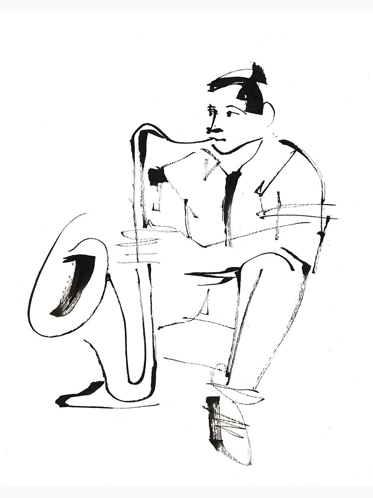 Saxophone Player Musician by CatarinaGarcia