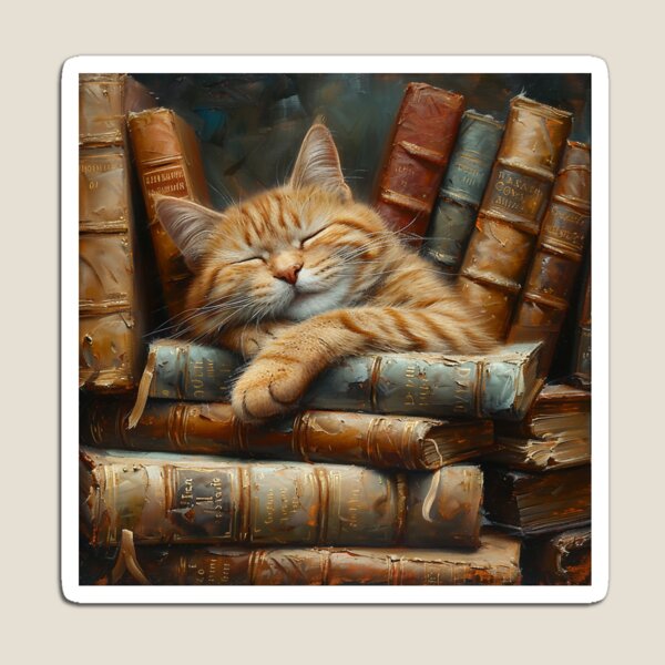 Item preview, Adorable Library Cat designed and sold by SavageKitties.