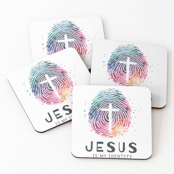 Item preview, Jesus is My Identity, Fingerprint, Cross  designed and sold by Faithloveshop.