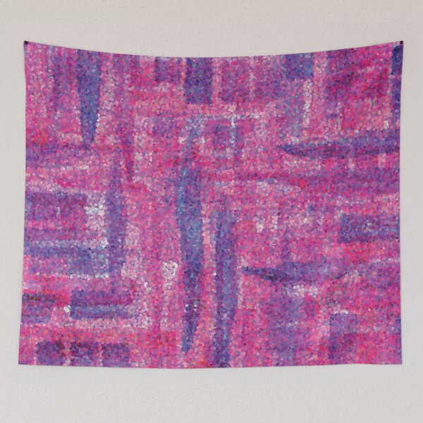 Item preview, Strawberry Purple Dot Map designed and sold by Alexandria Levin.