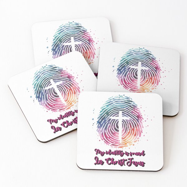 Item preview, My Identity is Found in Christ Jesus, Fingerprint, Cross  designed and sold by Faithloveshop.