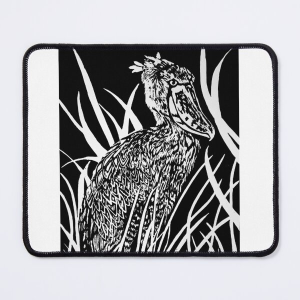 Item preview, Shoebill Linoprint designed and sold by LunaArtSpace.