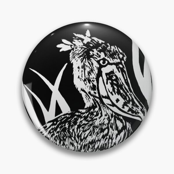 Item preview, Shoebill Linoprint designed and sold by LunaArtSpace.