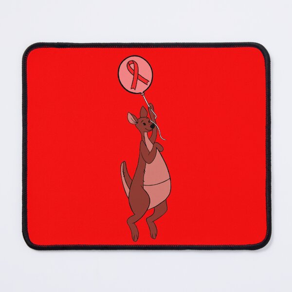 Item preview, Kanga-Roo Hanging from an Awareness Ribbon Balloon (Red) designed and sold by CaitlynConnor.