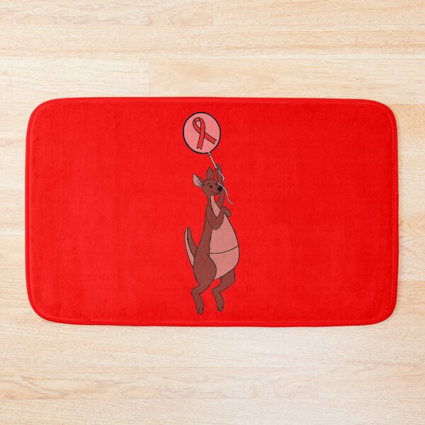 Item preview, Kanga-Roo Hanging from an Awareness Ribbon Balloon (Red) designed and sold by CaitlynConnor.
