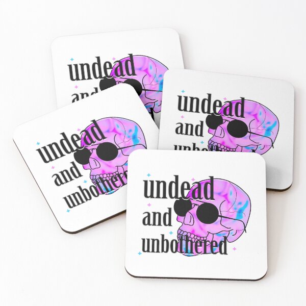 Item preview, Undead and Unbothered Black Pink Skull designed and sold by GraphixMob.