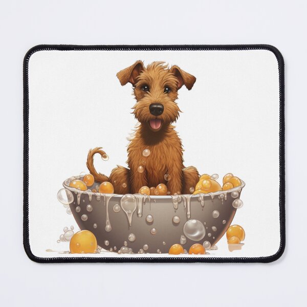 Item preview, Irish Terrier taking a little bath designed and sold by liana campbell.