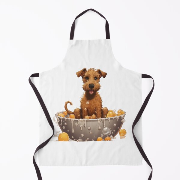 Item preview, Irish Terrier taking a little bath designed and sold by liana campbell.