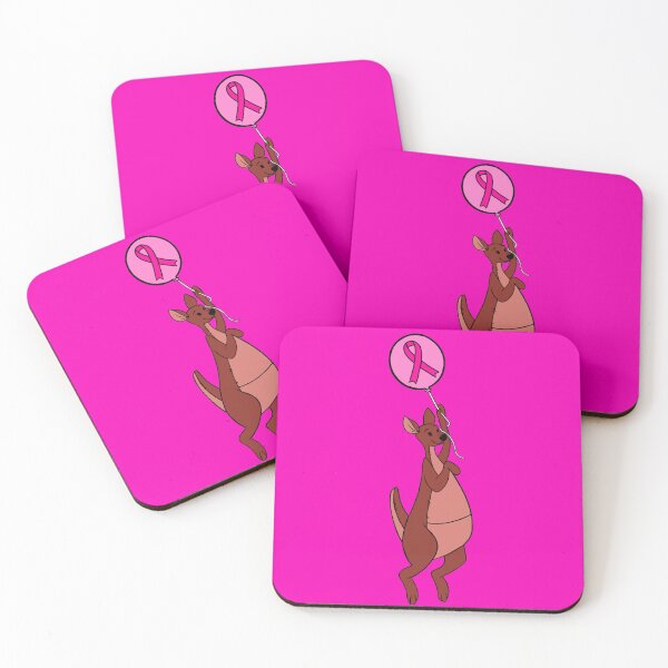 Item preview, Kanga-Roo Hanging from an Awareness Ribbon Balloon (Pink) designed and sold by CaitlynConnor.