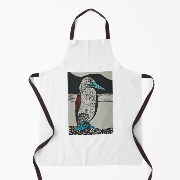 Item preview, Blue Footed Booby Linoprint designed and sold by LunaArtSpace.