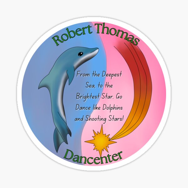 Dolphins & Shooting Stars Sticker