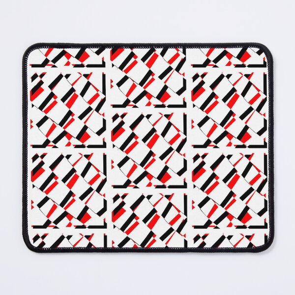 Aperçu de l'œuvre blocs de damier (noir/blanc/rouge) créée et vendue par ShirewolfWorks.