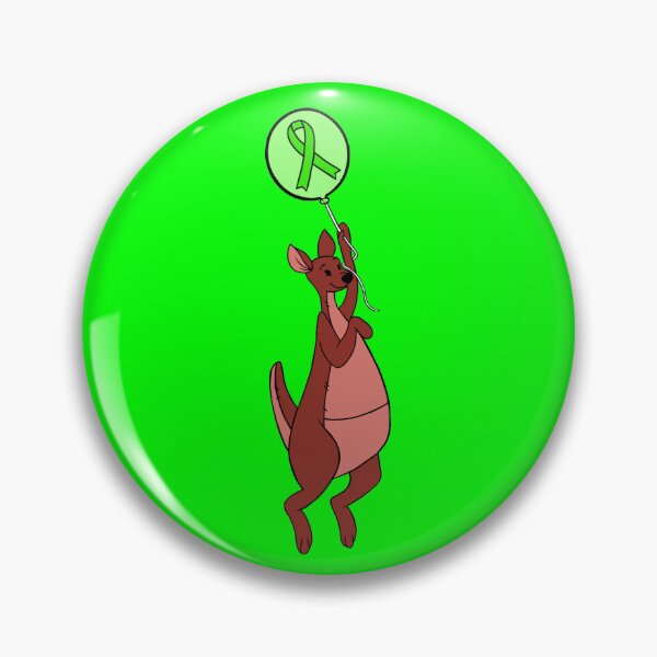 Item preview, Kanga-Roo Hanging from an Awareness Ribbon Balloon (Green) designed and sold by CaitlynConnor.