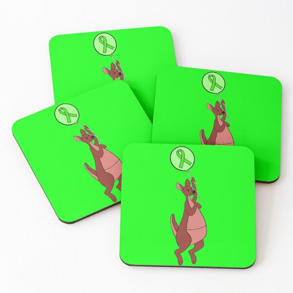 Item preview, Kanga-Roo Hanging from an Awareness Ribbon Balloon (Green) designed and sold by CaitlynConnor.