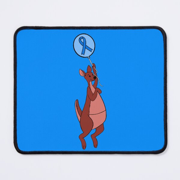 Item preview, Kanga-Roo Hanging from an Awareness Ribbon Balloon (Blue) designed and sold by CaitlynConnor.