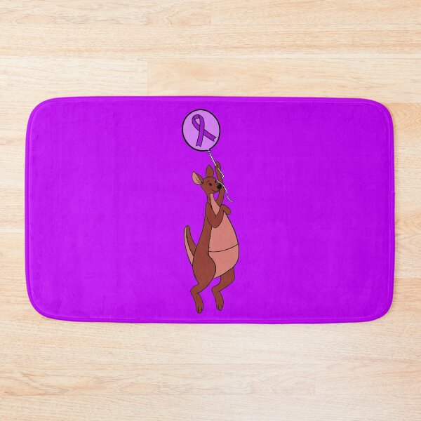 Item preview, Kanga-Roo Hanging from an Awareness Ribbon Balloon (Purple) designed and sold by CaitlynConnor.