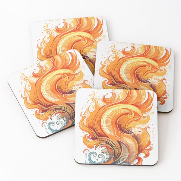 Item preview, Scorching Rhythms: Abstract Heatwave Art designed and sold by bb-15artstudio.
