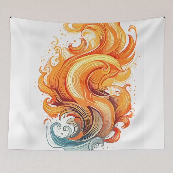 Item preview, Scorching Rhythms: Abstract Heatwave Art designed and sold by bb-15artstudio.
