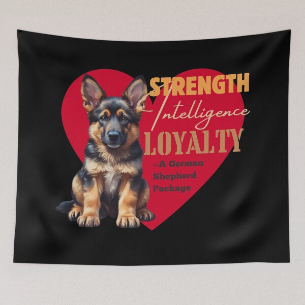 Item preview, Strength, Intelligence, Loyalty - German Shepherd designed and sold by pUNKnown.