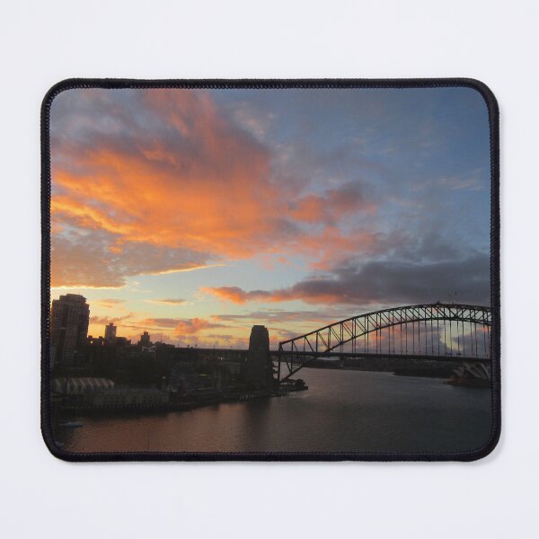 Item preview, Orange Sunrise across Sydney Harbour designed and sold by Amanda MichelleDesigns.