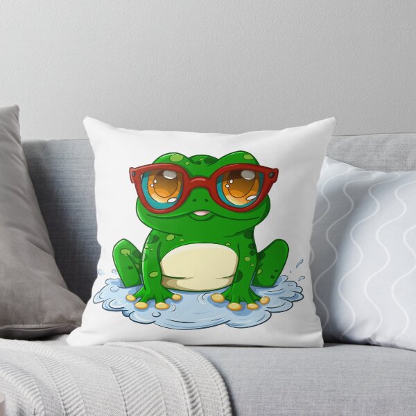 Item preview, Cute Frog with Glassses designed and sold by vasetti-press.