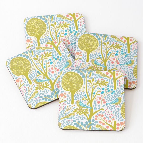 Item preview, Bird and Tree Pattern - Colorful Nature-Inspired Design designed and sold by MindFulStudios.