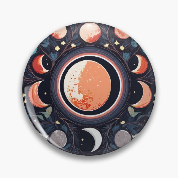 Item preview, Shadowed Dance: Abstract Lunar Eclipse Art designed and sold by bb-15artstudio.